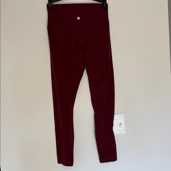 Lululemon Align Pant 25" Red Merlot Leggings size 6 - Picture 3 of 7